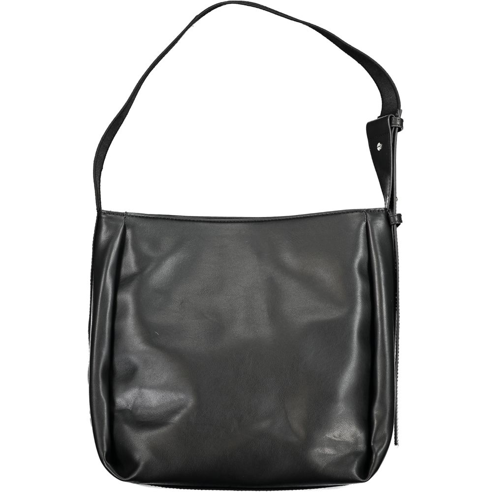 Sac à main en polyester noir
