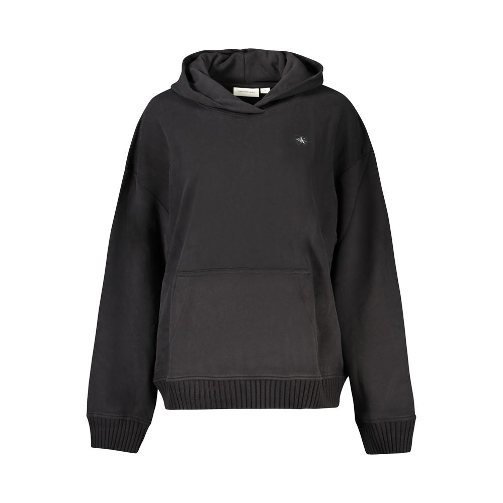 Suéter de algodón negro para mujer