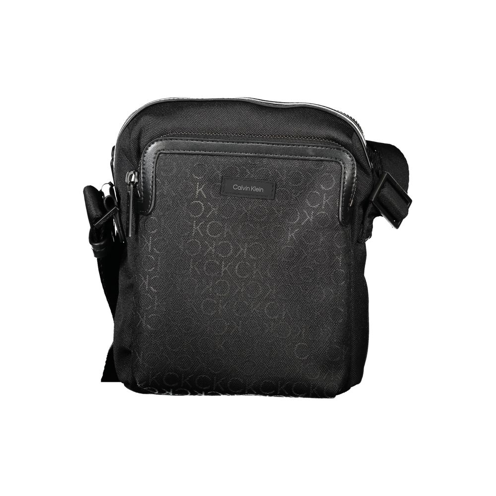 Sac à bandoulière noir en polyester pour homme