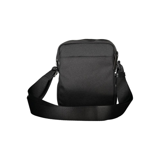 Sac à bandoulière noir en polyester pour homme