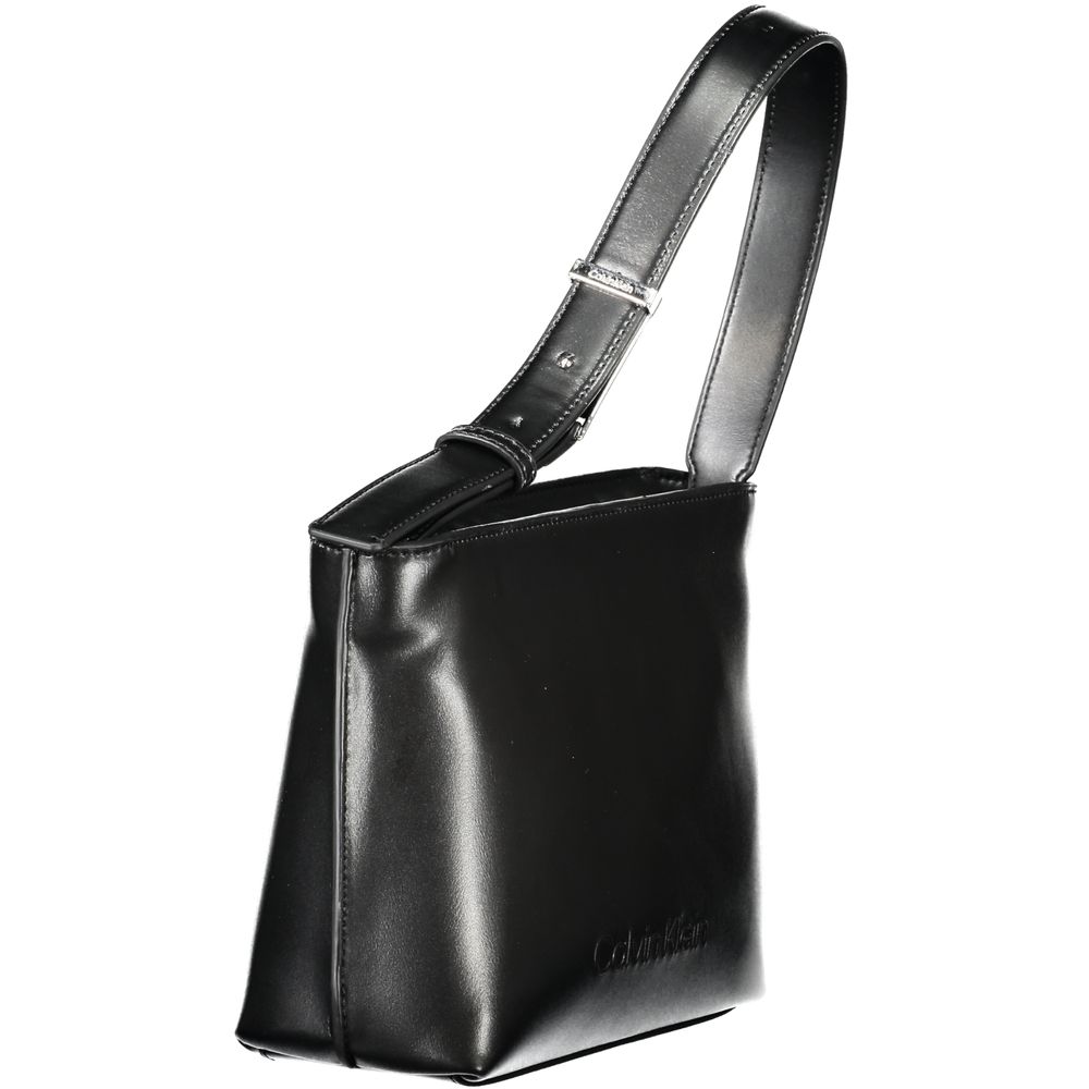Sac à main femme en polyester noir