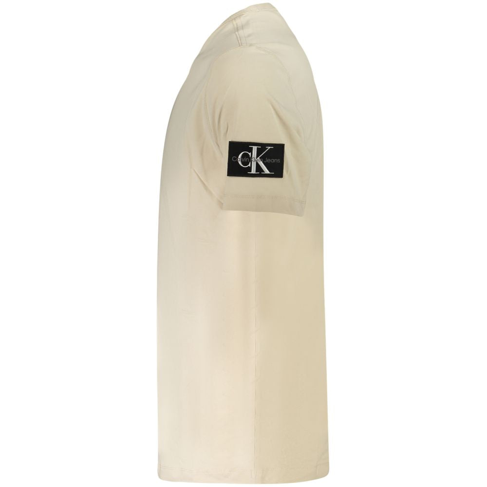 T-shirt homme en coton beige