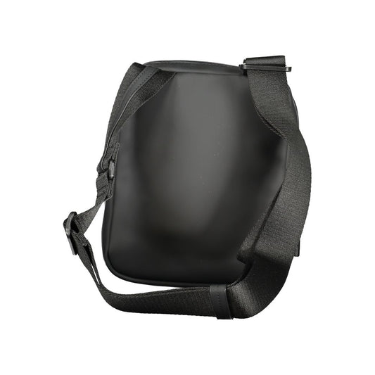 Sac à bandoulière noir en polyester pour homme