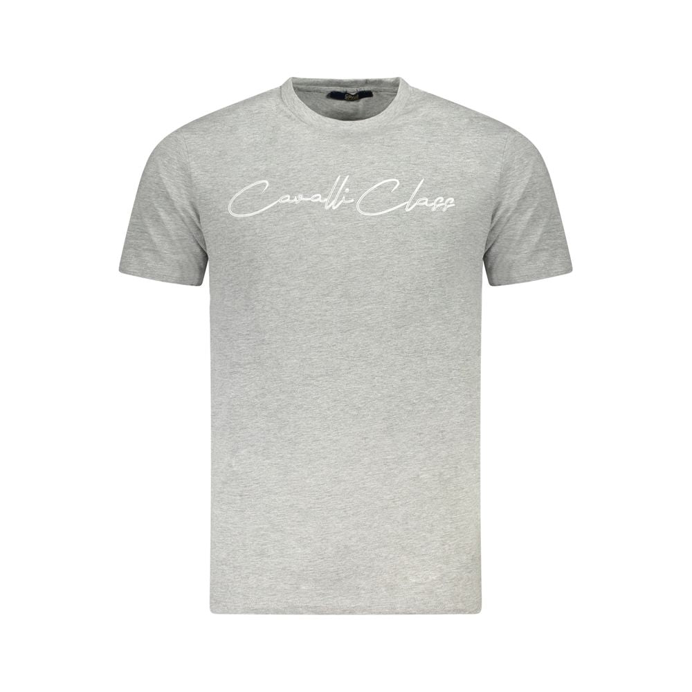 Camiseta de algodón gris para hombre