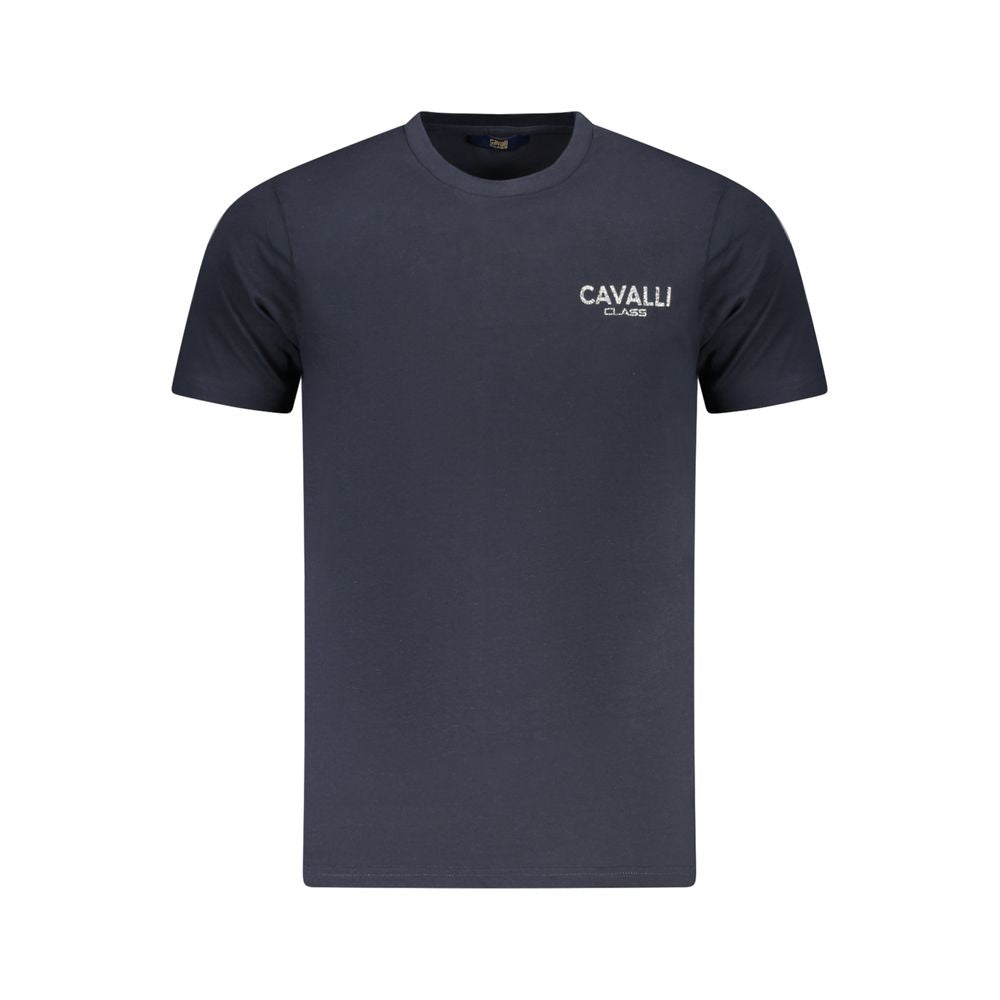 Camiseta de algodón azul para hombre