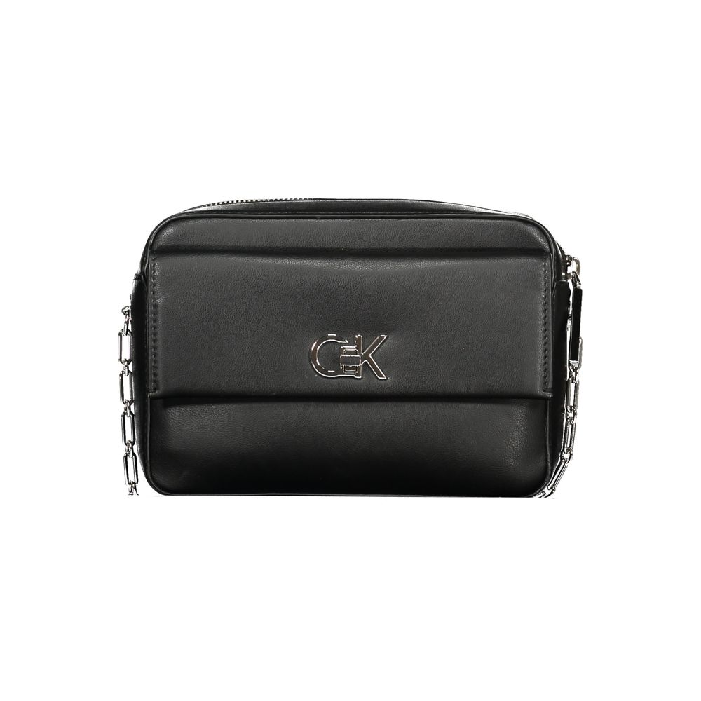 Sac à main femme en polyester noir