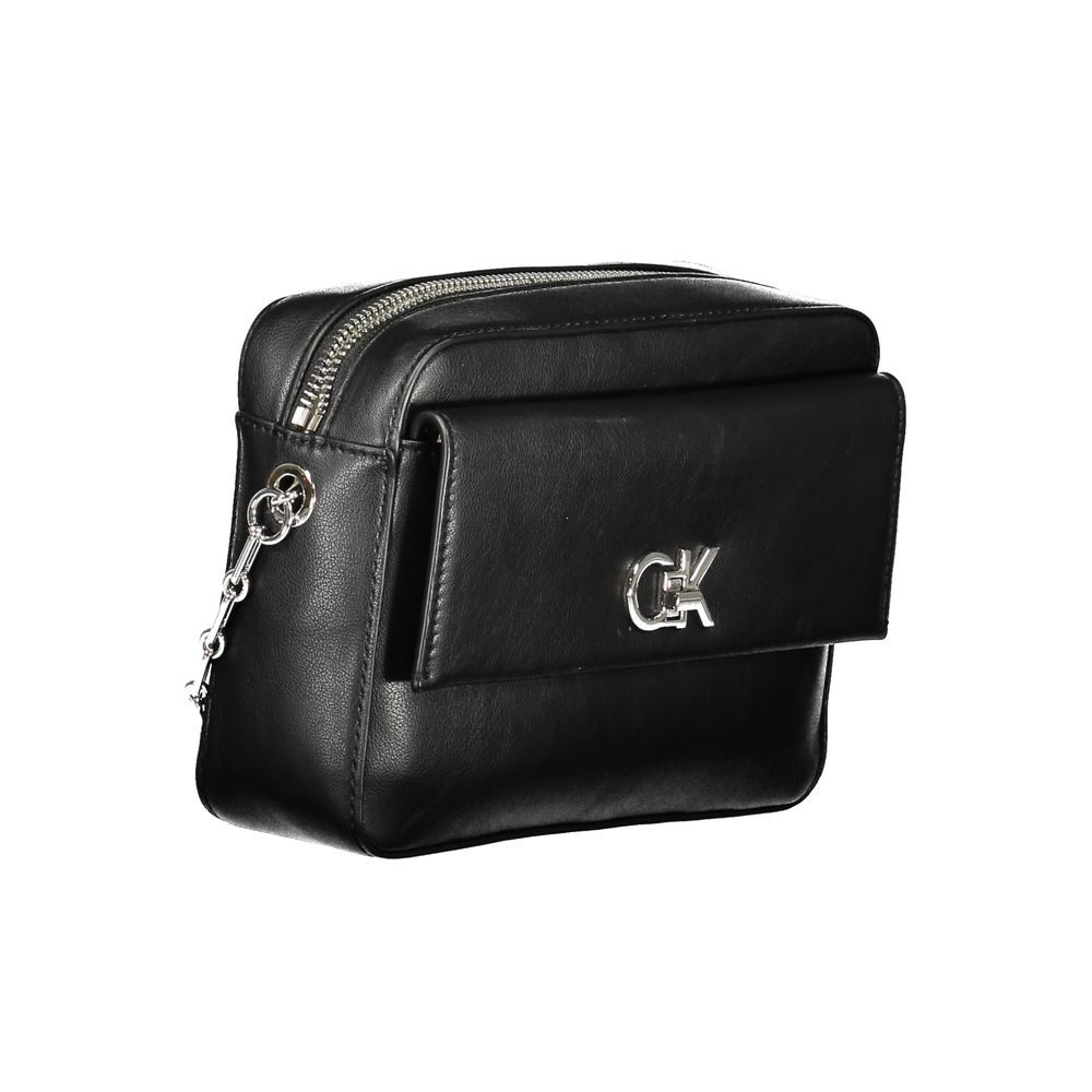 Sac à main femme en polyester noir