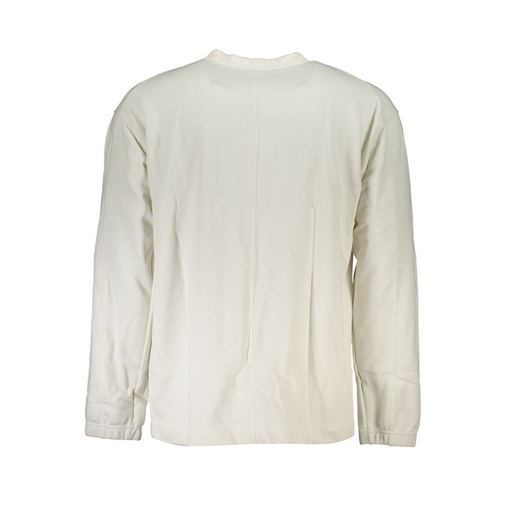 Pull élégant à col rond avec logo brossé