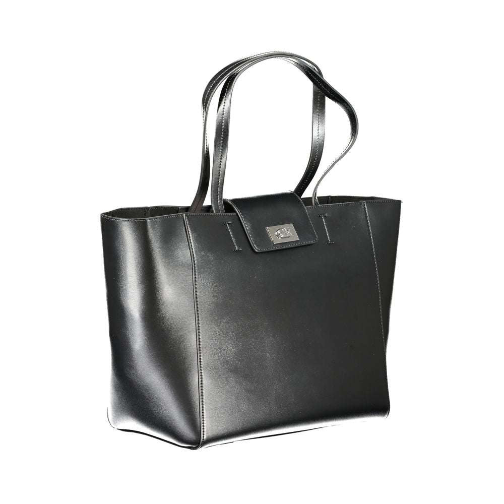 Sac à main en polyester noir