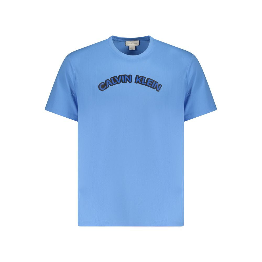 T-shirt homme en coton bleu clair