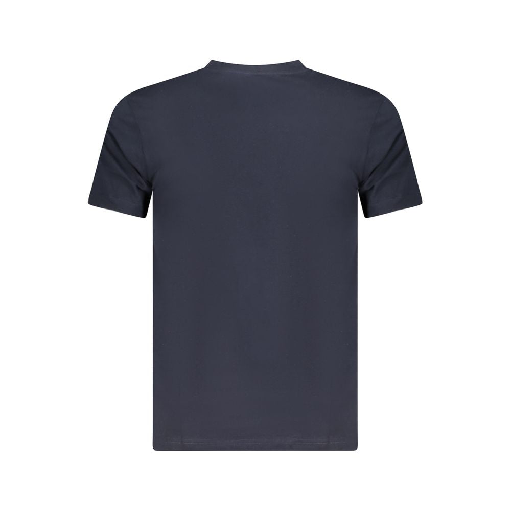 Camiseta de algodón azul para hombre