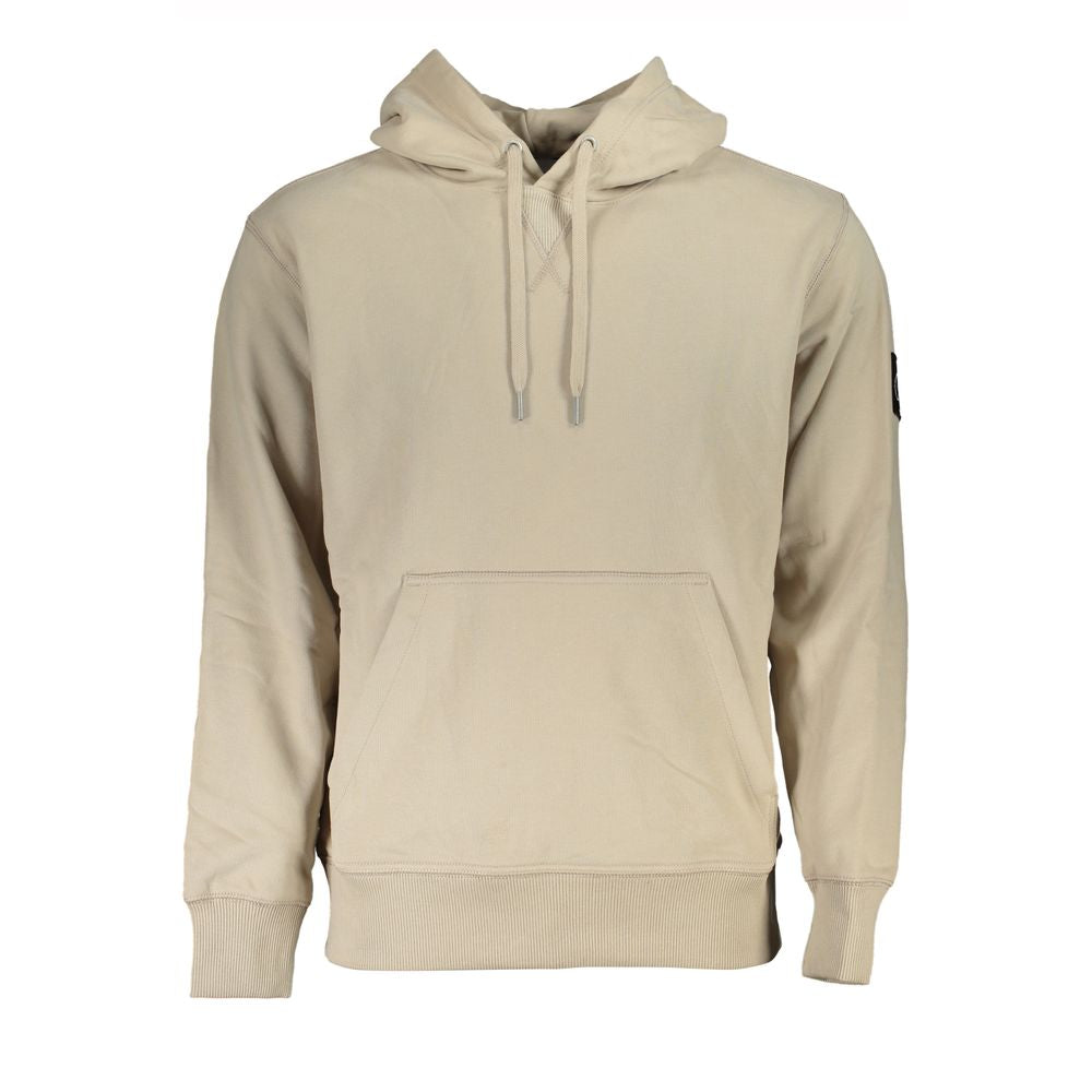 Pull en coton beige