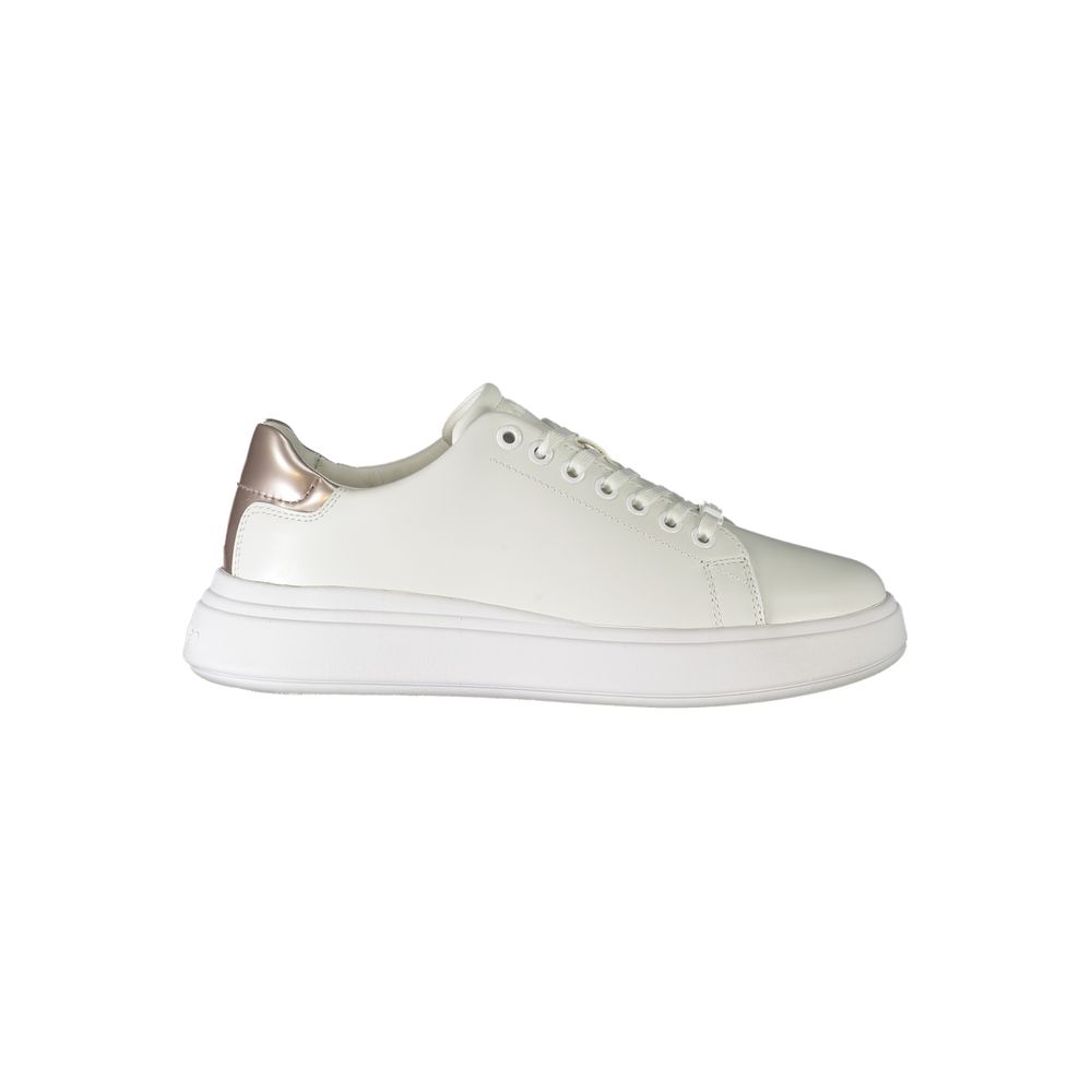 Zapatilla deportiva de poliéster blanca