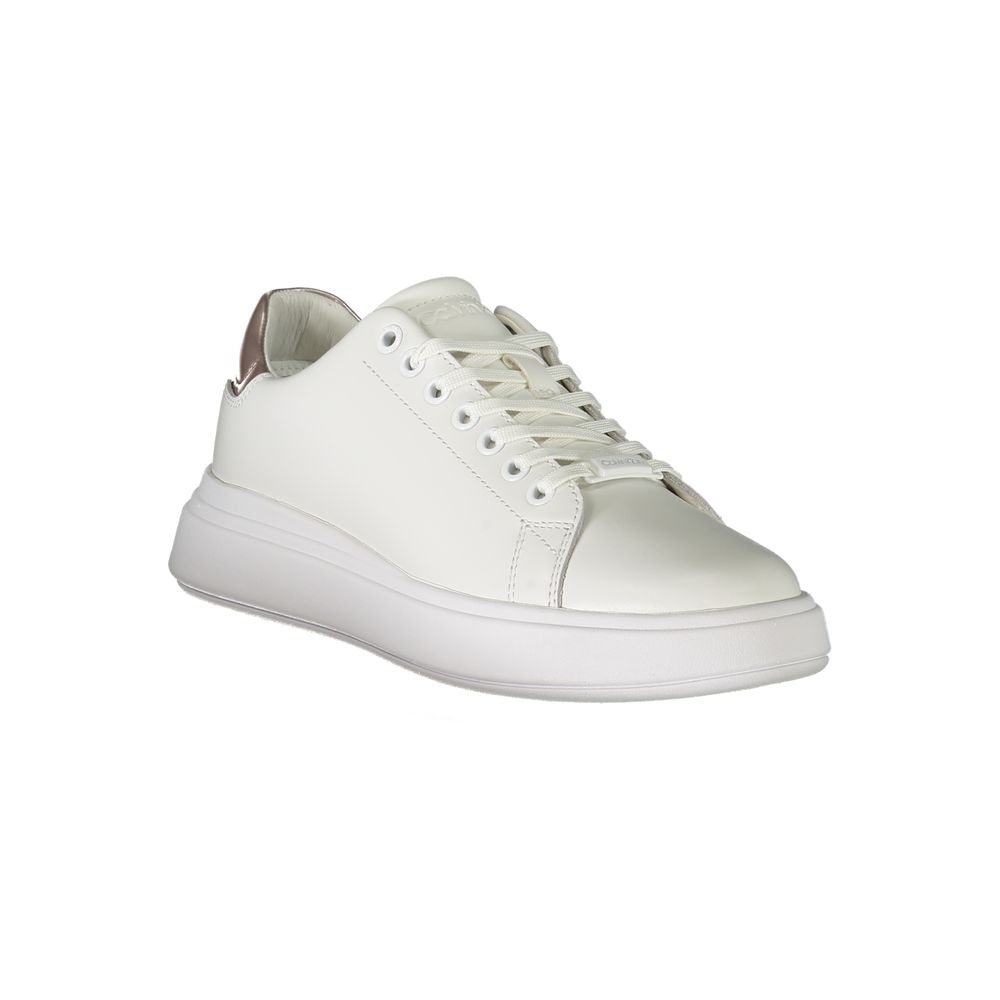 Zapatilla deportiva de poliéster blanca