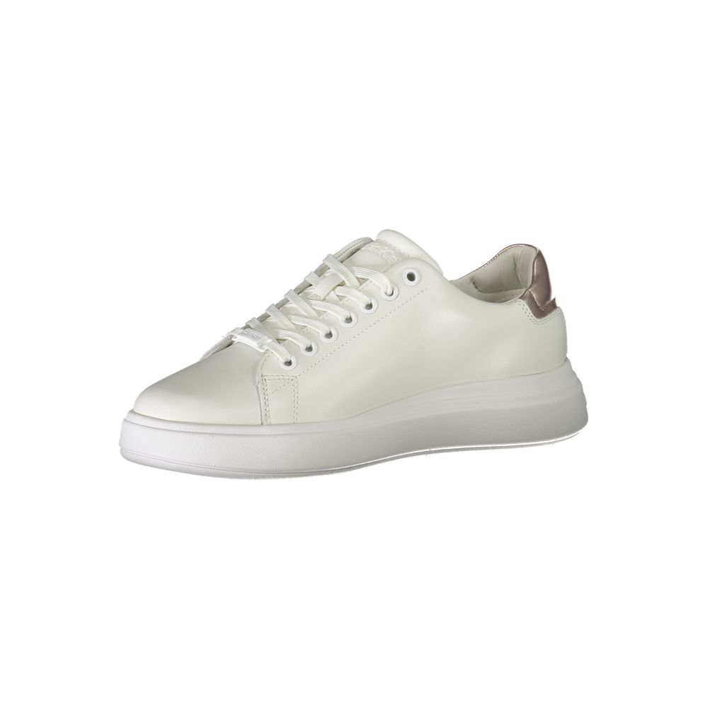 Zapatilla deportiva de poliéster blanca