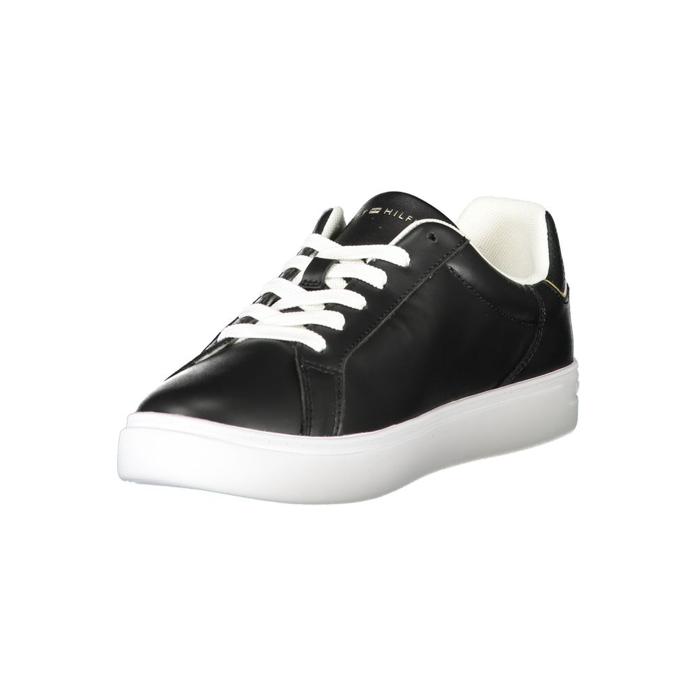 Zapatillas deportivas de piel negra para mujer