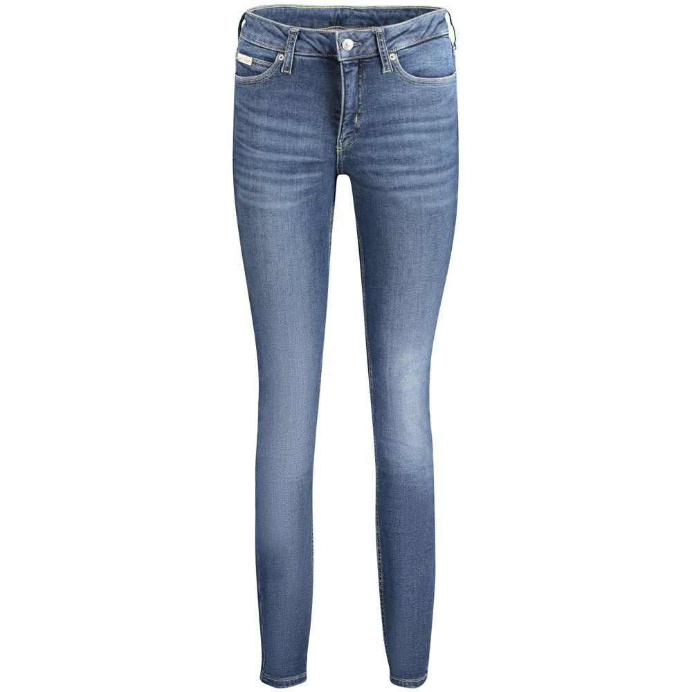 Vaqueros y pantalones de algodón azul