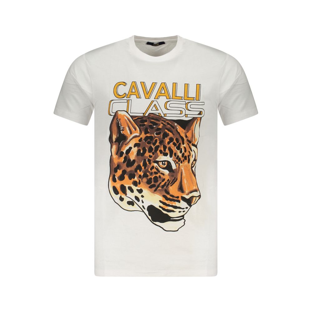 Camiseta blanca de algodón para hombre