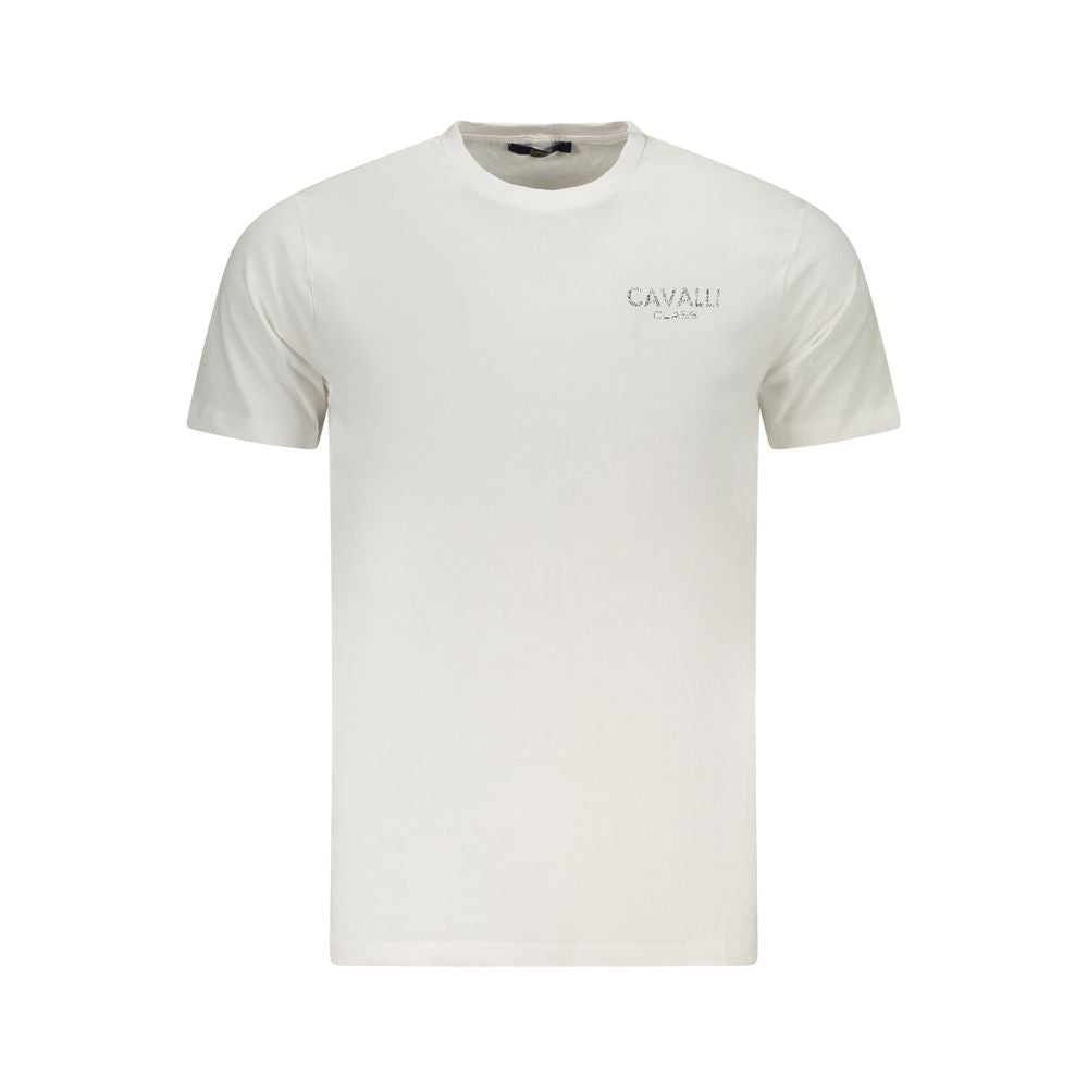 Camiseta blanca de algodón para hombre