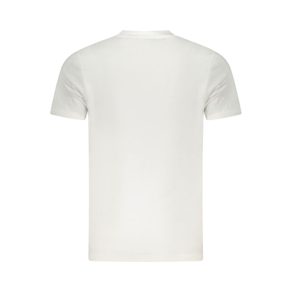 Camiseta blanca de algodón para hombre