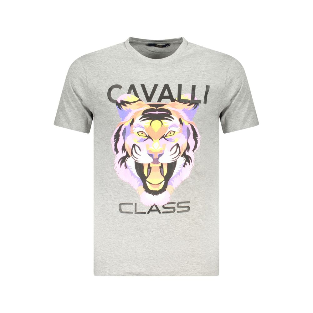 Camiseta de algodón marrón para hombre