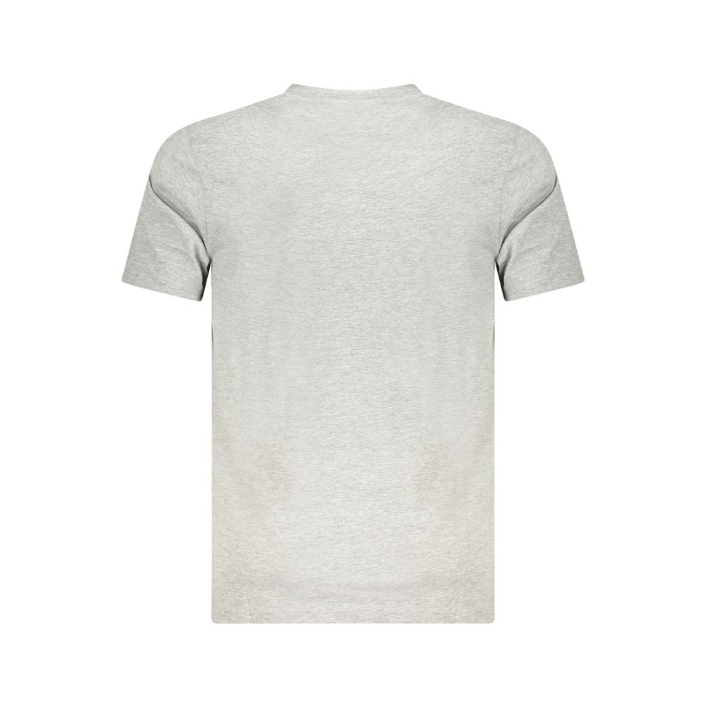 Camiseta de algodón marrón para hombre