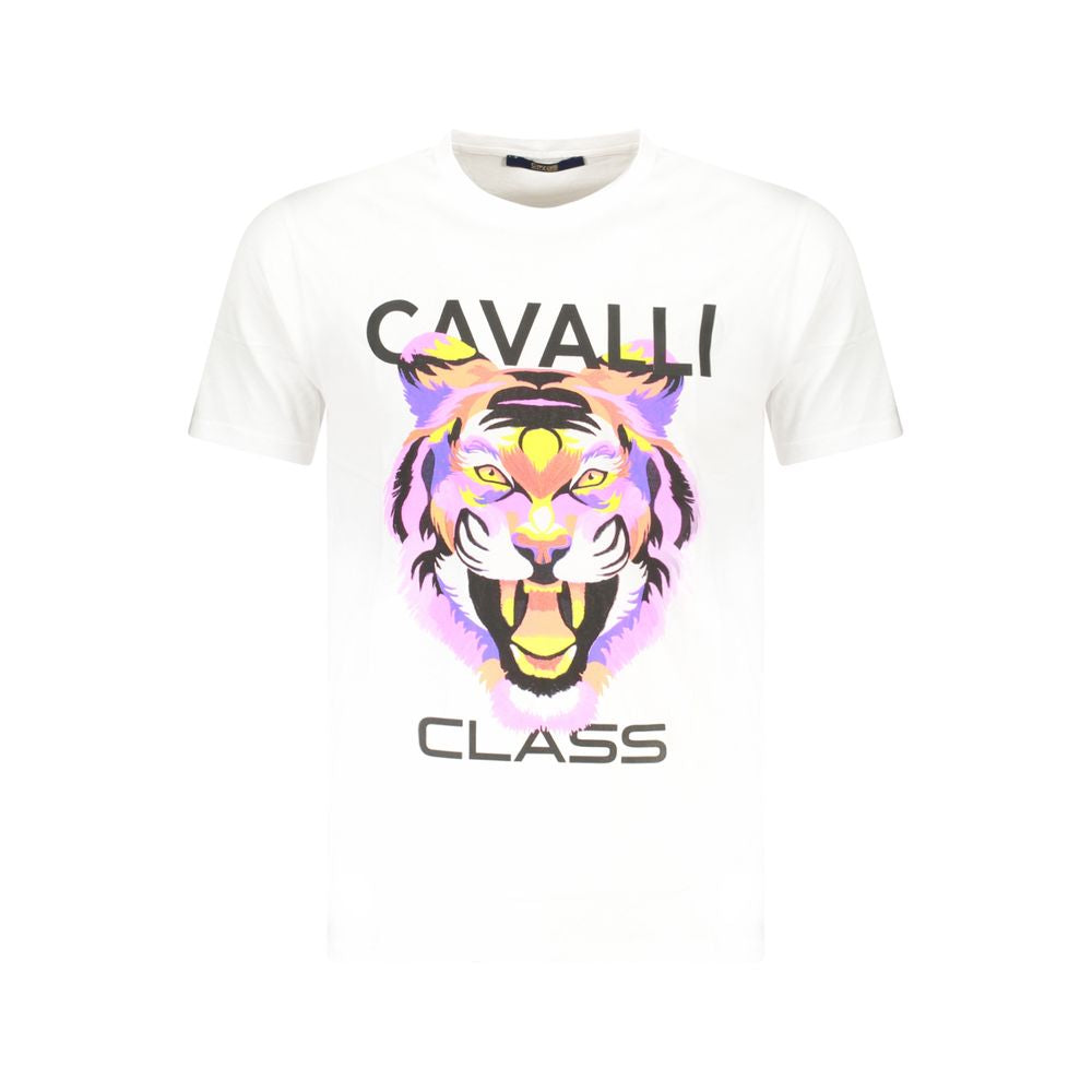 Camiseta blanca de algodón para hombre