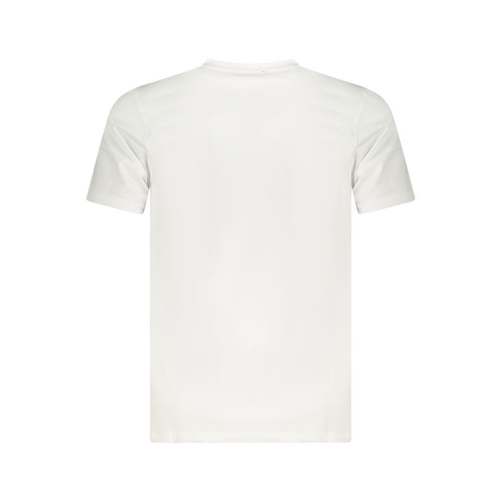 Camiseta blanca de algodón para hombre