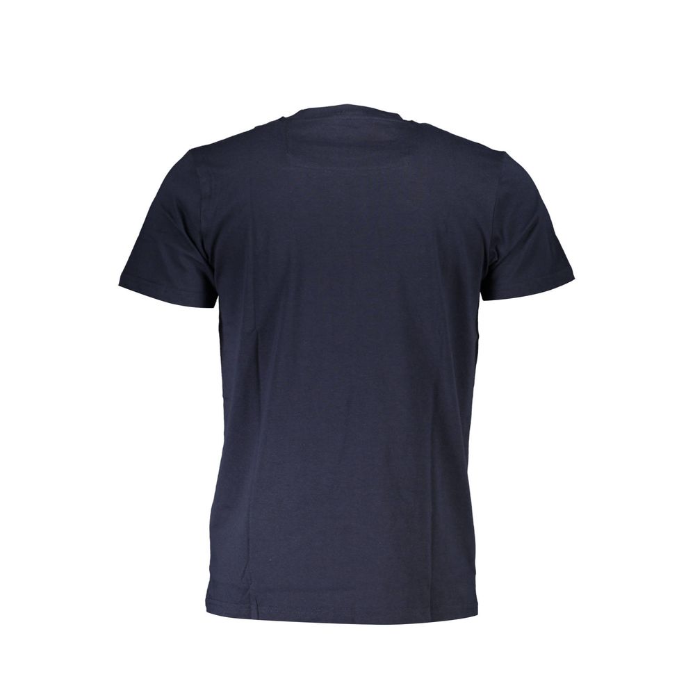 Camiseta de algodón azul para hombre