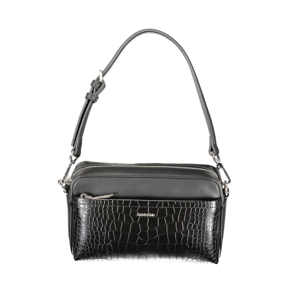 Sac à main en polyester noir