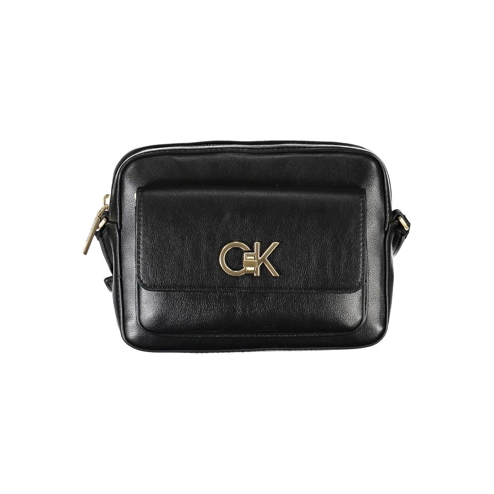 Sac à main noir en polyester recyclé pour femme