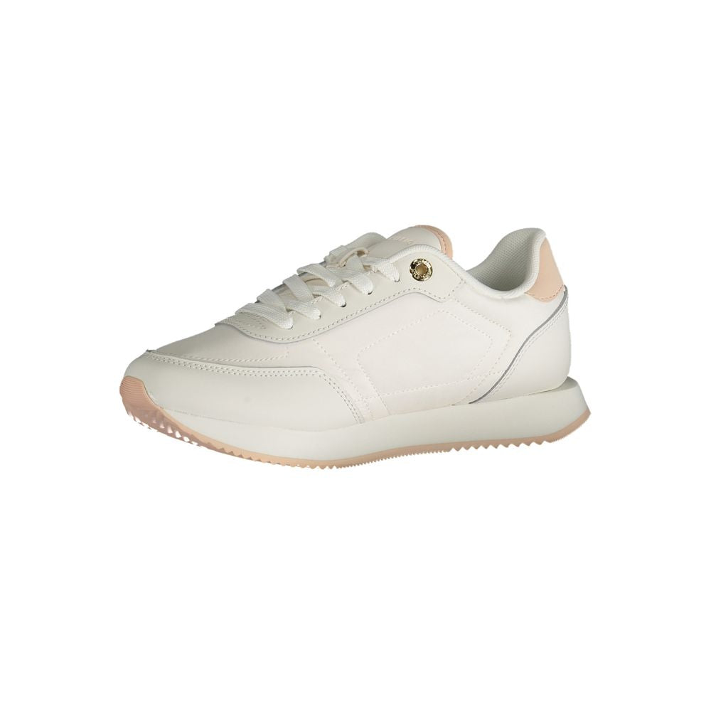 Zapatilla deportiva de poliéster blanca