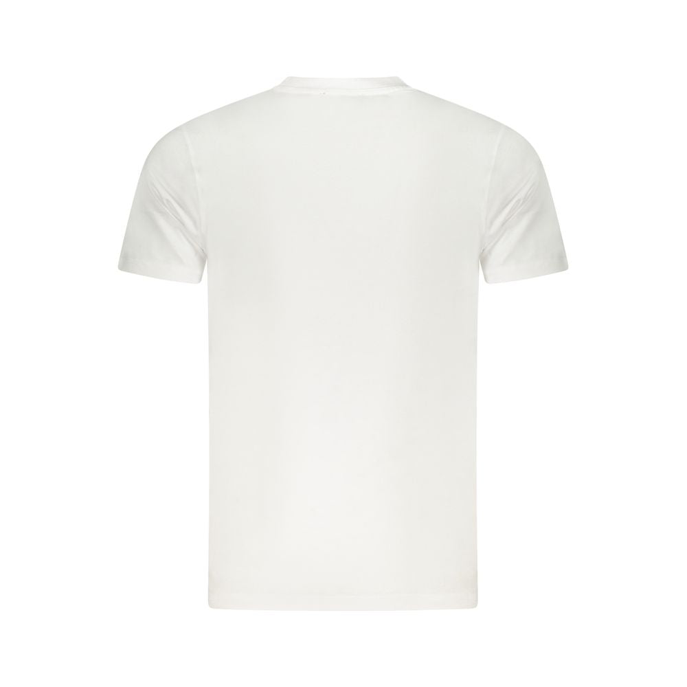 Camiseta blanca de algodón para hombre