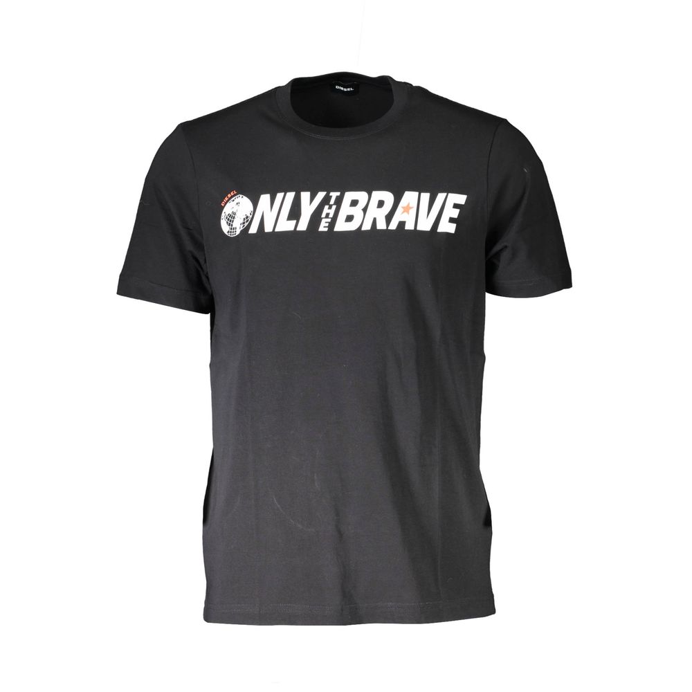 T-shirt homme en coton noir
