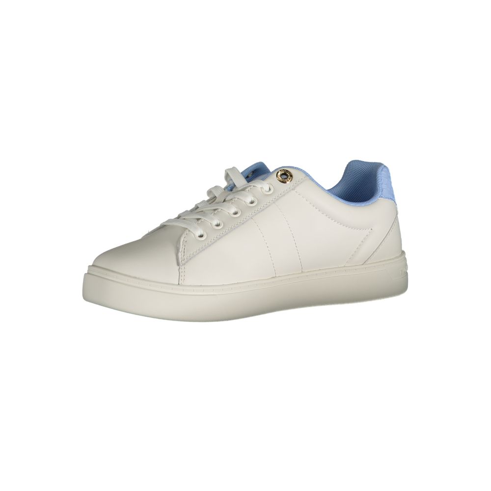 Zapatillas de piel azul claro para mujer