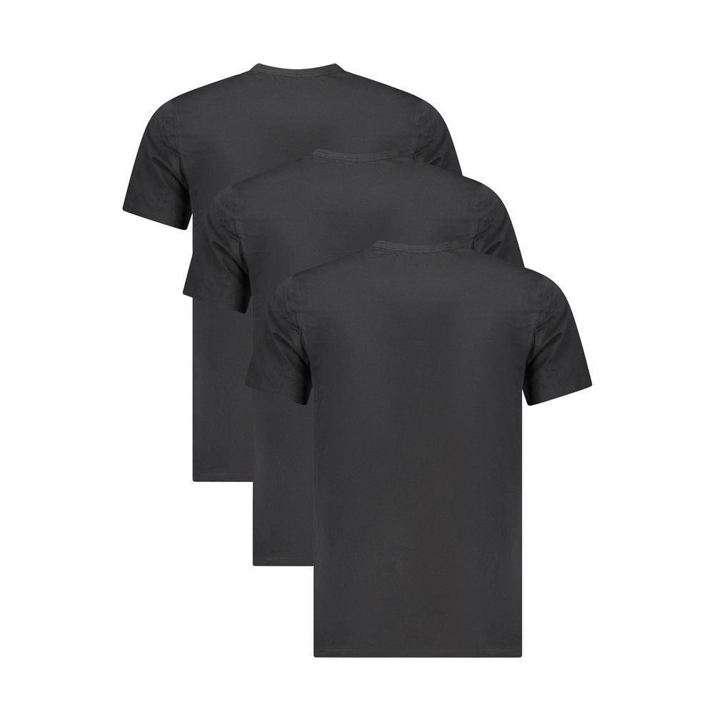T-shirt homme en coton noir