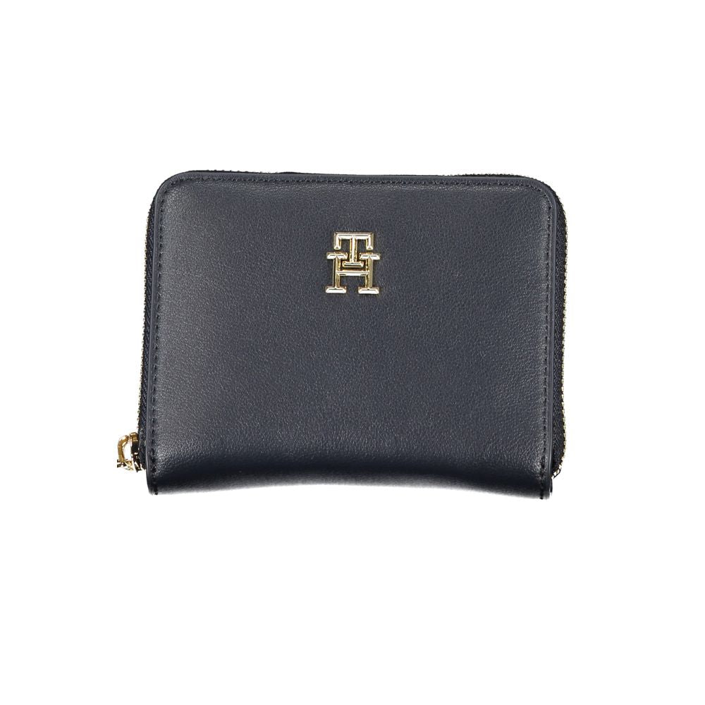 Cartera de poliéster azul