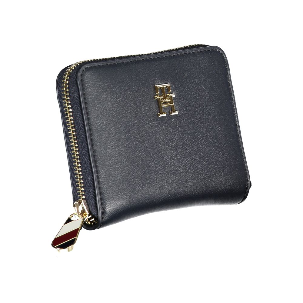 Cartera de poliéster azul