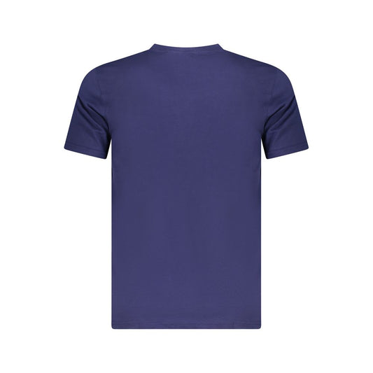 Camiseta de algodón azul para hombre