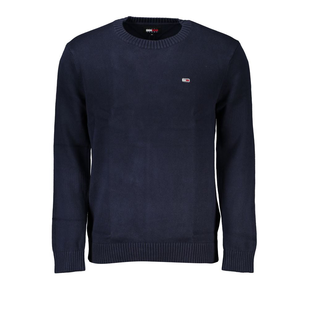 Pull ras du cou classique bleu