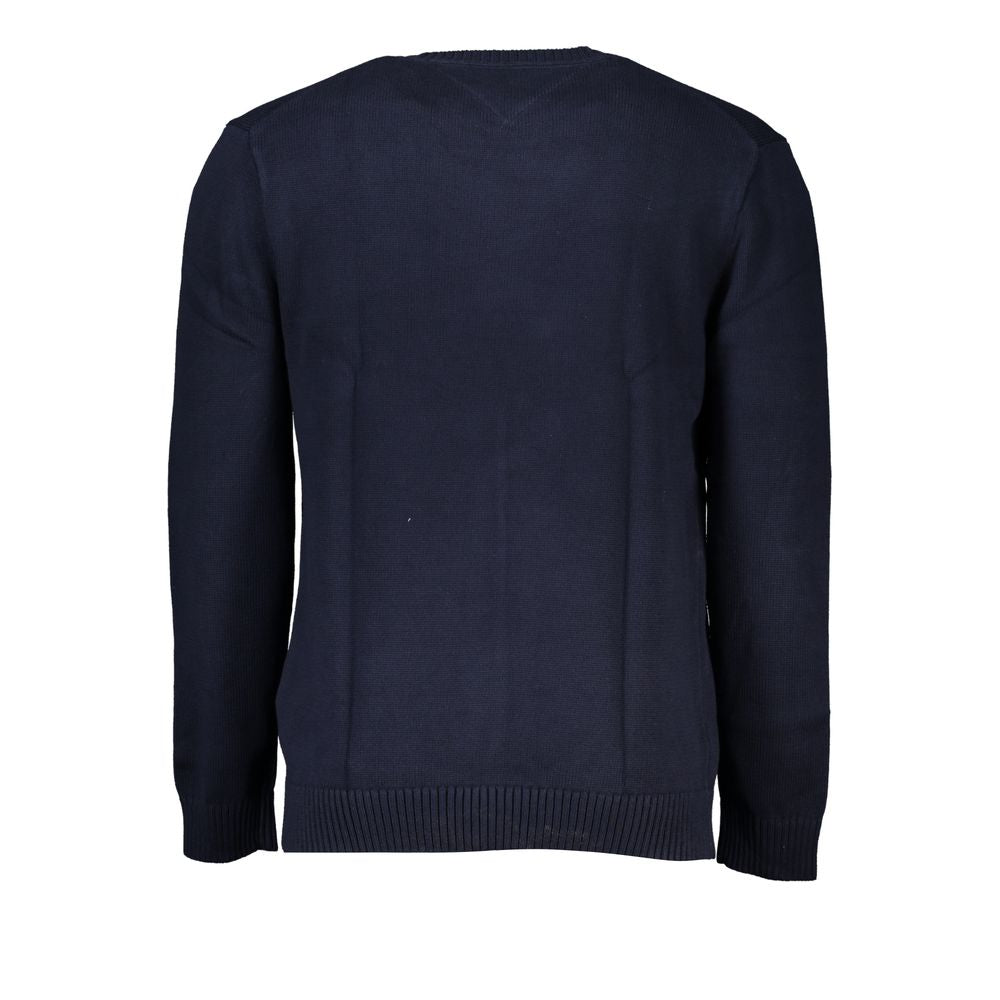Pull ras du cou classique bleu
