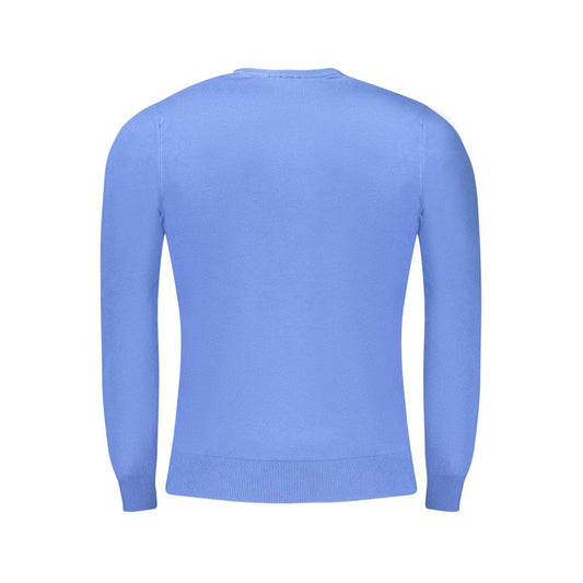 Suéter de viscosa azul para hombre