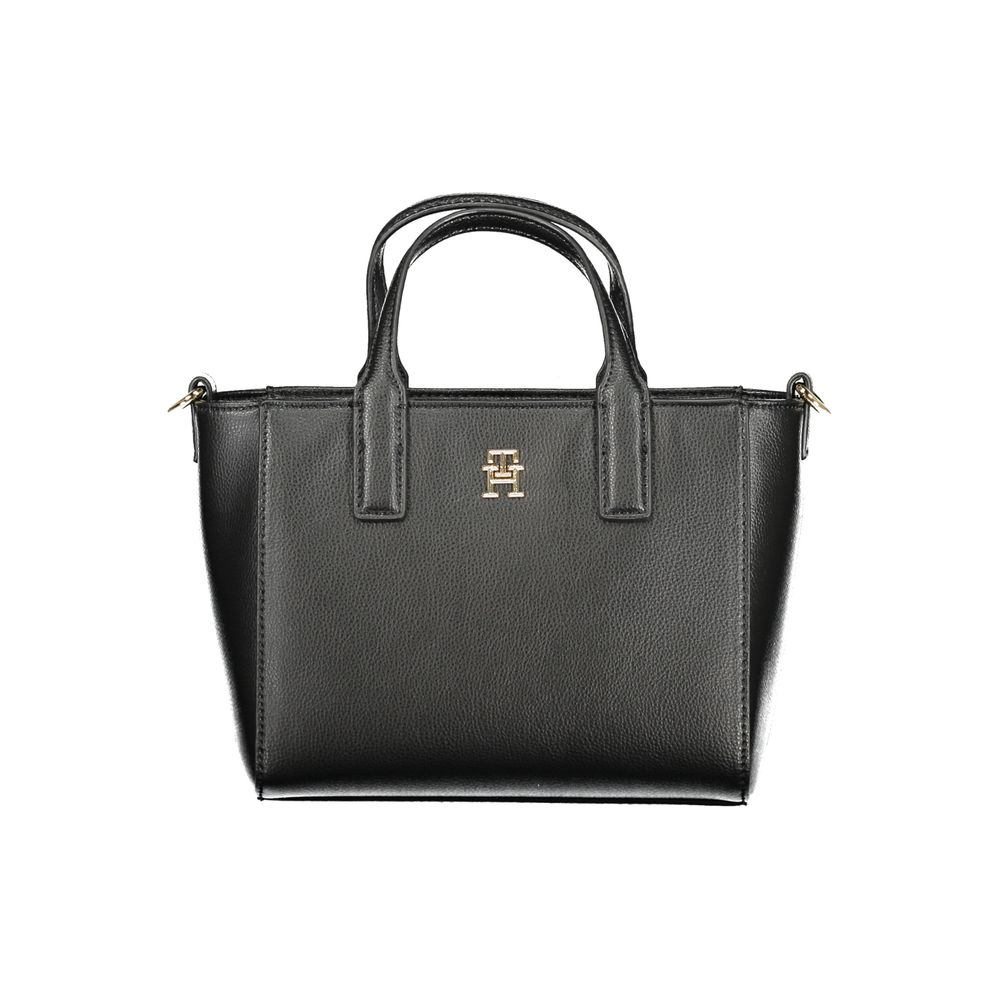 Sac à main femme en polyester noir