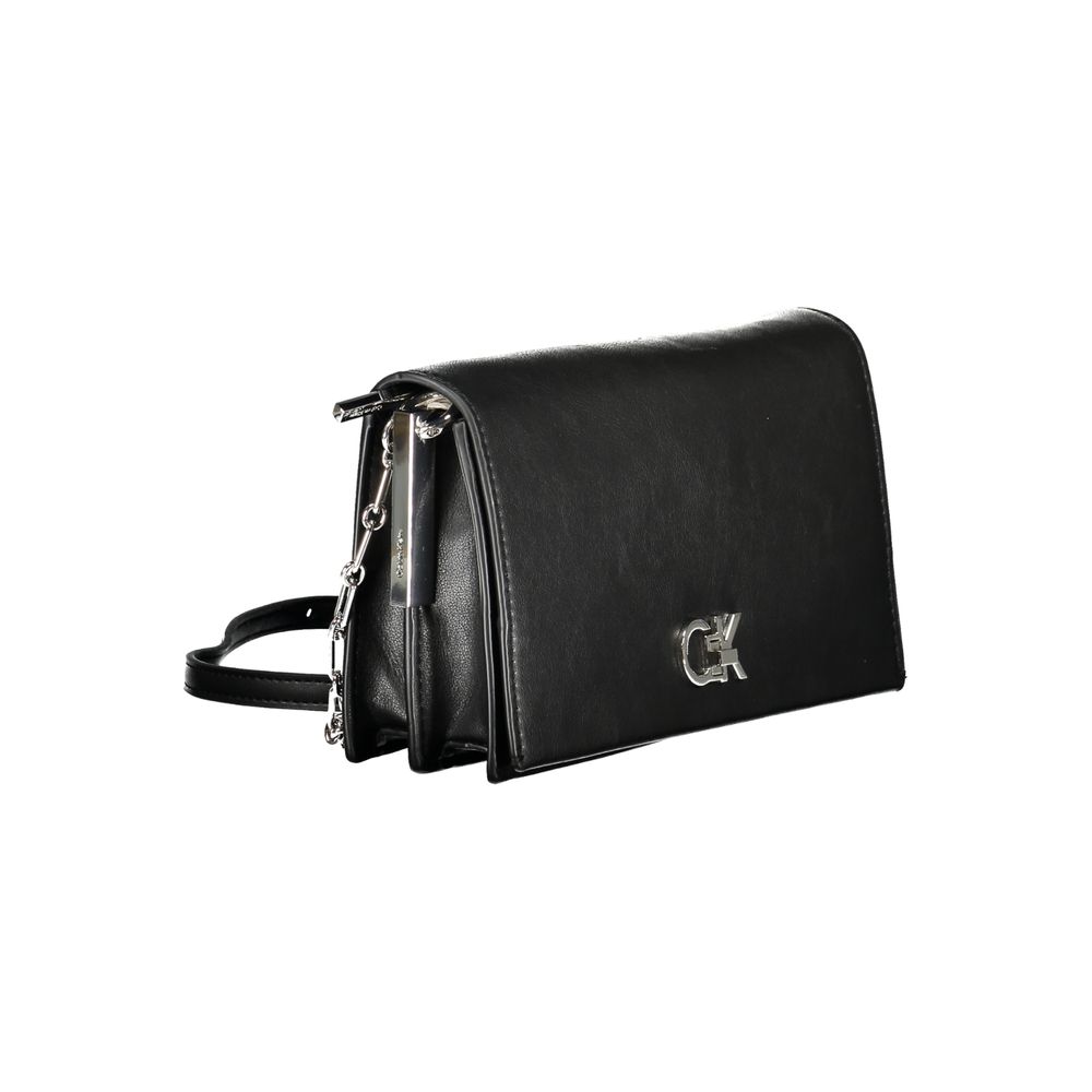 Sac à main en polyester noir