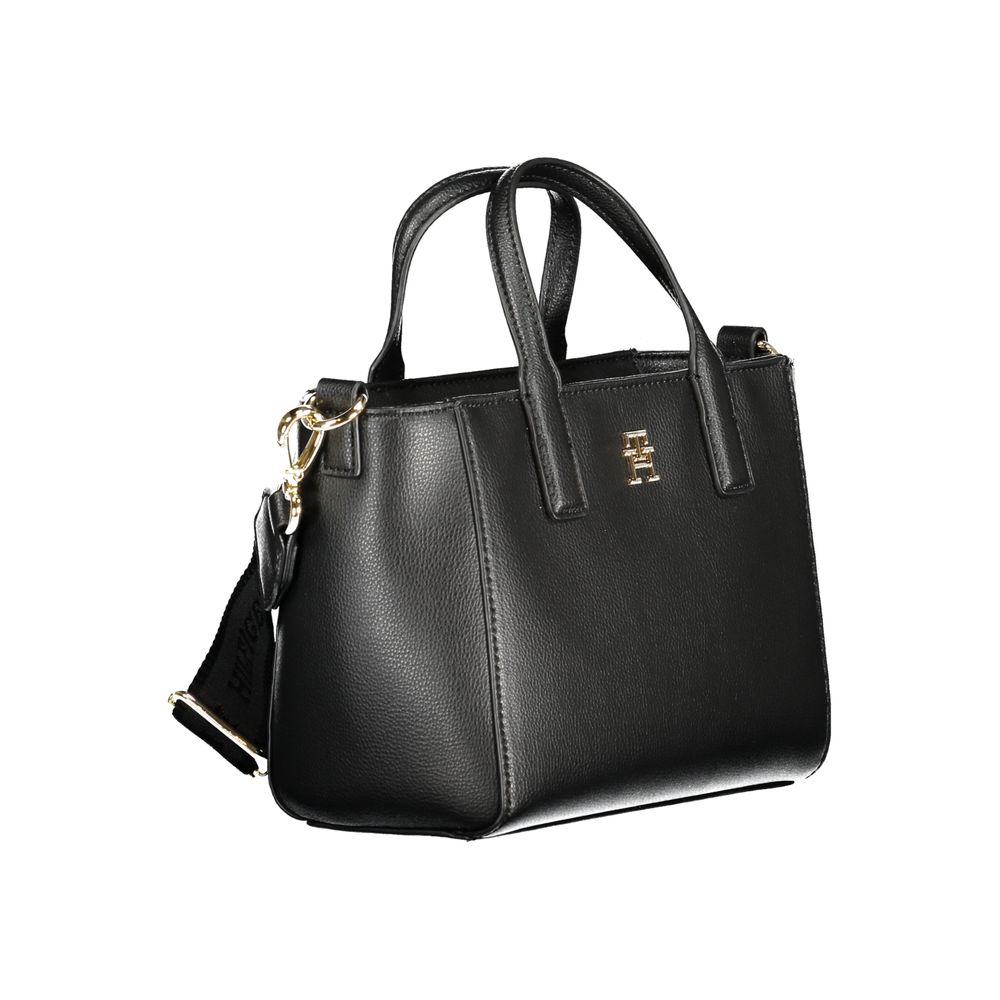 Sac à main femme en polyester noir