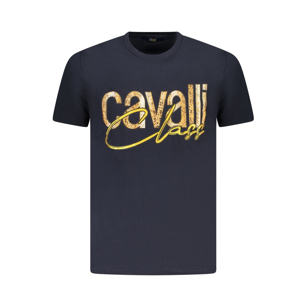 Camiseta de algodón azul para hombre