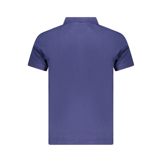 Polo de algodón azul para hombre