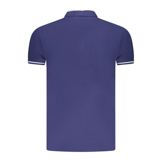 Polo de algodón azul para hombre