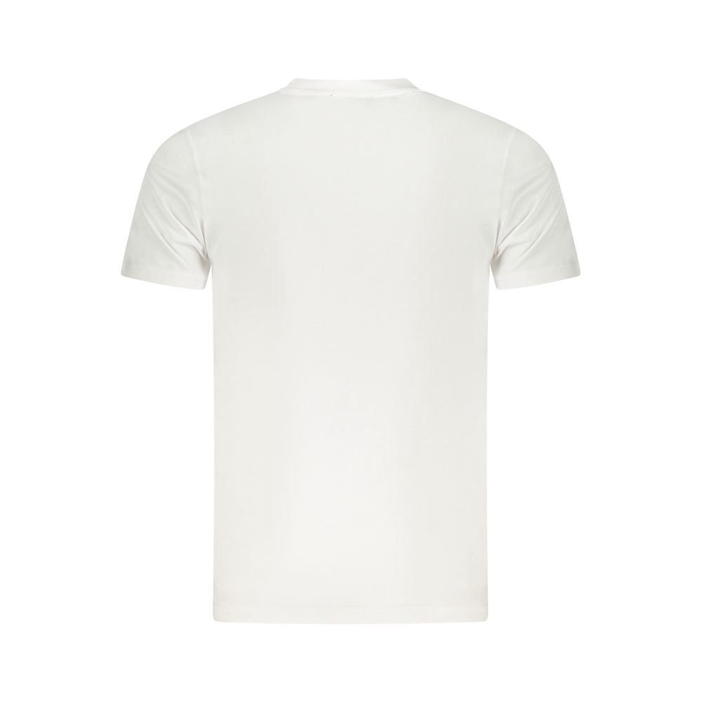Camiseta blanca de algodón para hombre