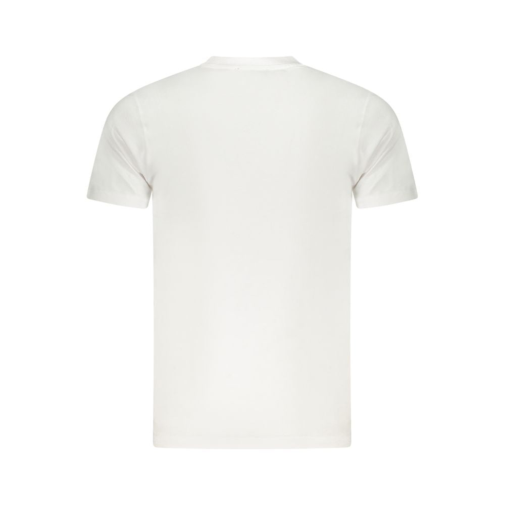 Camiseta blanca de algodón para hombre
